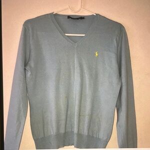 Polo by Ralph Lauren Blue V-Neck Sweater